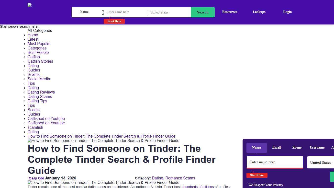 Tinder Search: How to Find Someone's Profile (Profile Finder & Lookup)